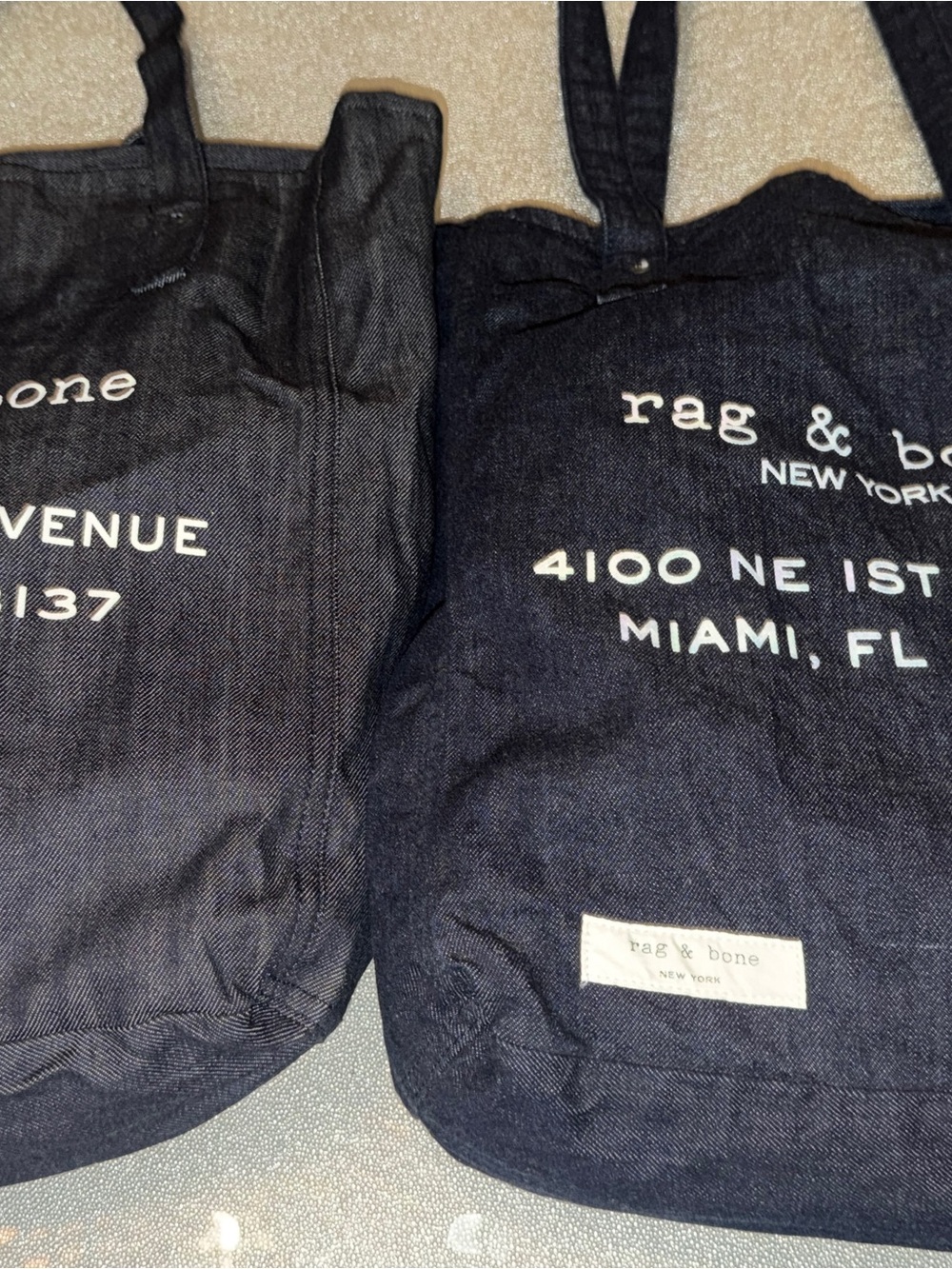 2 FOR 1 DEAL! Designer RAG & BONE DENIM TOTE BAG